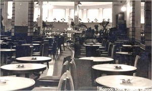 Konrado cafe's interior in the interwar period. Photo from grazitumano.lt Konrado cafe's interior in the interwar period. Photo from grazitumano.lt