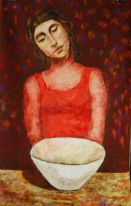 L.Kozlovienė. "Susimąstymas". 2011, 103x67 - vėlimas.