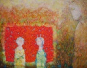 L.Kozlovienė. "I’m Waiting for you”. 70x90cm. 2013. Felt.