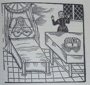 Kunigaikštienės van Haneberg gimdymas, 1620 m., Jan Bondeson, „The Two-Headed Boy“, Olandija Kunigaikštienės van Haneberg gimdymas, 1620 m., Jan Bondeson, „The Two-Headed Boy“, Olandija