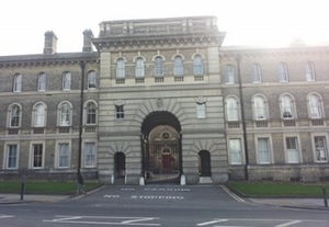 Herbet War Hospital, facade and portal of administration building. 2013 09 23. Photo by Eglė Aleknaitė
