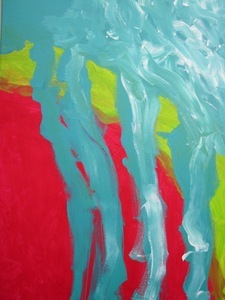 Rasa Staniūnienė. "Manna". 2013-2014. Acrylic on canvas, 70 x 50.