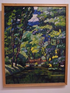 Ilja Maškovas. "Peizažas su tvenkiniu". 1921