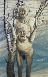 Aliutė Mečys. „Senė su trimis galvomis“, 2002 m. Hamburgo dailininkų paveldo forumo kolekcija. Audriaus Kapčiaus nuotr.