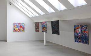 Alfonsas Vilpišauskas exhibition at the Meno Parkas gallery in Kaunas. Photograph from the Meno Parkas archive