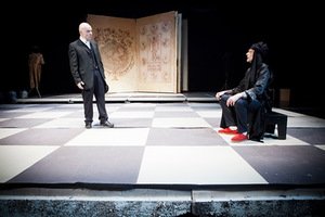 Spektaklio „Natanas Išmintingasis“ repeticija. Donato Stankevičiaus nuotr.