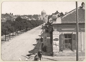 Avenue of Nikolaj (present Laisvės Alley), end of the 20th century. LAM Avenue of Nikolaj (present Laisvės Alley), end of the 20th century. LAM