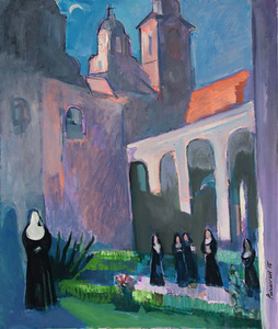 Painting created by Paravon Mirzoyan during the plein air Painting created by Paravon Mirzoyan during the plein air