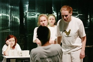 “Poultry Dormitory” of Mindaugas Nastaravičius (dir. Valentinas Masalskis). Photo by B.Navanglauskas