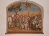 Viešbutis Perkūno namai, Kaunas, sieninė tapyba, al secco, 2007.