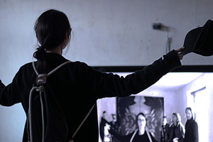 R. Petreikio instaliacija „Avataras“, „Gallery Weekend Kaunas“. Andros Kniukštaitės nuotr.