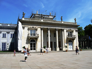 Lazienkų parko rūmai ant vandens, Varšuva, Lenkija. Autoriaus nuotr.