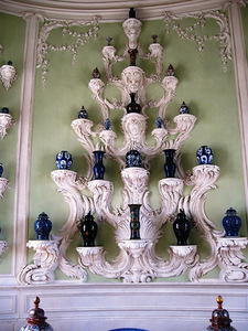 Biron the Duke of Courland's porcelain collection, Rundale Palace, Latvia. Photo by the author. Biron the Duke of Courland's porcelain collection, Rundale Palace, Latvia. Photo by the author.