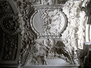 St. Peter and Paul church interior detail, 1675, Vilnius. Author's photo. St. Peter and Paul church interior detail, 1675, Vilnius. Author's photo.