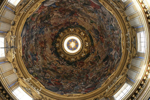 St. Agnes church dome, Rome. Author's photo. St. Agnes church dome, Rome. Author's photo.