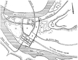 Kauno miesto pirmoji gynybinė siena. A. Raulinaitis.