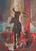S.Gutauskas. RAITELIS. 2004, 85X65, drobė, aliejus