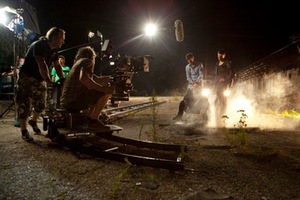 E.Vėlyvio „Redirected / Už Lietuvą“ . Kadrai iš filmavimo aikštelės (Pauliaus Makausko nuotraukos)