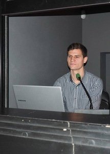 Vilniaus universiteto Kauno humanitarinio fakulteto audiovizualinio vertimo programos studentas Ričardas Kudirka. Lauros Niedzviegienės nuotr.