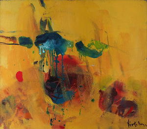 V. Rudinskaitė-Juodzevičienė. Autumn Rain, 100x120 cm, 2008. V. Rudinskaitė-Juodzevičienė. Autumn Rain, 100x120 cm, 2008.