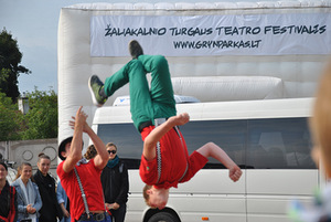 Šančių cirko pasirodymas. M. Munderzbakaitės nuotr.