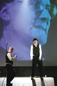 “Mr. Fluxus, or Charlatans” (dir. Vidas Bareikis). Photo by K. Žičkytė “Mr. Fluxus, or Charlatans” (dir. Vidas Bareikis). Photo by K. Žičkytė