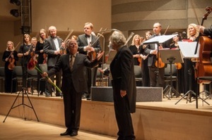 Lithuanian State Symphony Orchestra. Bronius Kutavičius (composer), Andris Veismanis (conductor). Congress Concert Hall. Photo by Adomas Švedas