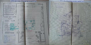 The Master Builder.  Director Jonas Vaitkus. Set design schemes of the play.  Lithuanian Literature and Arts Archive