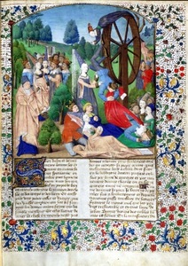 Giovanni Boccaccio, “De Casibus Virorum Illustrium”, Circle of Fortune, Paris issue, 1467 Giovanni Boccaccio, “De Casibus Virorum Illustrium”, Circle of Fortune, Paris issue, 1467