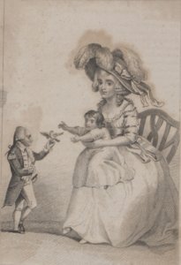 Viljamas Hincksa. „Juozapas Boruvlaskis su šeima“, 1787 m., Nacionalinė Lenkijos biblioteka