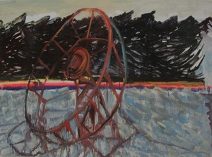 A. Barzdukaitė–Vaitkūnienė. Broken Merry-go-round at the Motorway. 2011 A. Barzdukaitė–Vaitkūnienė. Broken Merry-go-round at the Motorway. 2011