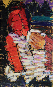 Alfonsas Vilpišauskas. „Mother and child“. 2013. Oil on canvas, 147 x 90. Author's photo Alfonsas Vilpišauskas. „Mother and child“. 2013. Oil on canvas, 147 x 90. Author's photo