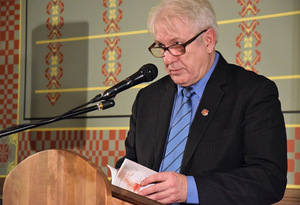 Viktoro Rudžiansko jubiliejinis kūrybos vakaras Maironio lietuvių literatūros muziejuje. Zenono Baltrušio nuotr.